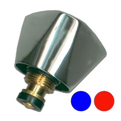 1 Triangular Tap Head 1/2 Bl+red Chrome-Plated