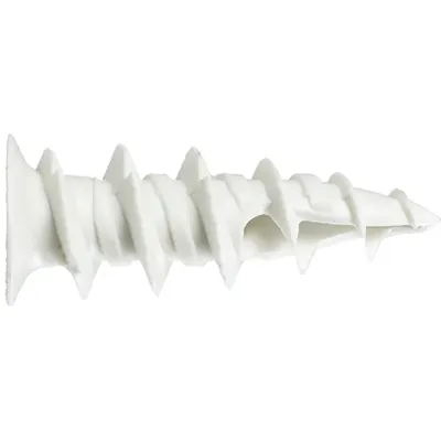 100 Plasterboard Plugs, Nylon 13.5x37.5mm