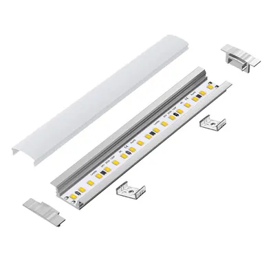 109071-1 m Led Profile Alu Recessed 1-Ldp 2