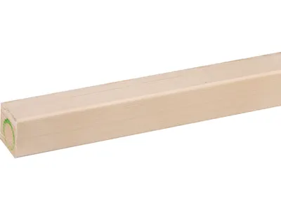 2.5m/45mm Lam. Wit Struk