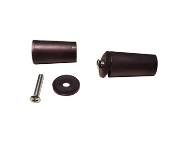 2 Stop Stops Roller Shutter, White 60 mm