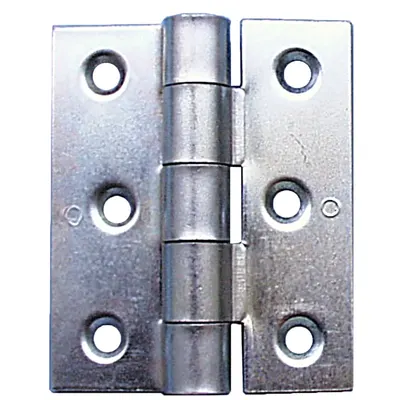 2 Briquette Hinges, Galvanized 74 mm
