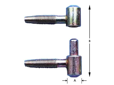 2 Fittings, Type Anuba, Galvanized 16 mm