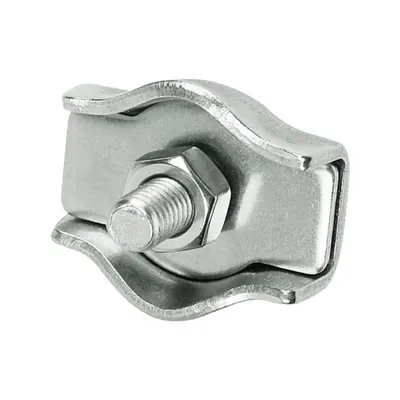 2 Cable Clamps "Simplex" Verz. 6 mm