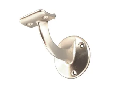 2 Handrail Holders Alu Epoxi White 56 X 65 mm