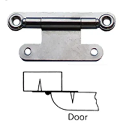 2 Furniture Hinges 63x29mm