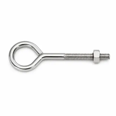 2 Eye Bolts, Zinc Plated M6x40x10 mm