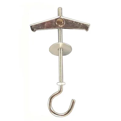 2 Ceiling Plugs + Hook Galvanized M4x102mm