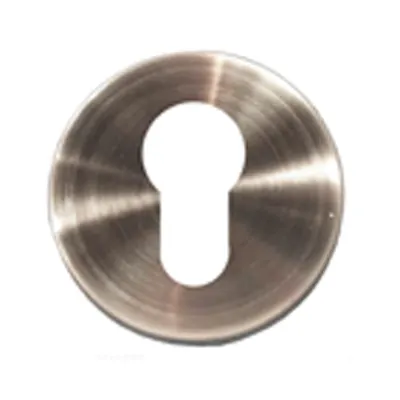 2 Profile Cylinder Hole Plates, Stainless Steel 53 mm