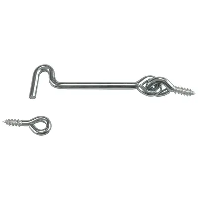 2 Wind Hooks Iron Galvanized 100 mm