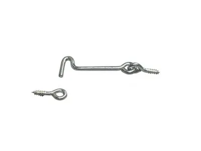 2 Wind Hooks Iron Galvanized 40 mm