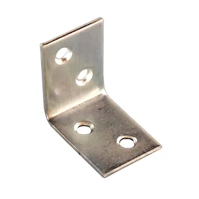 4 Curved Chair Corners, Galvanized 20/27x27mm