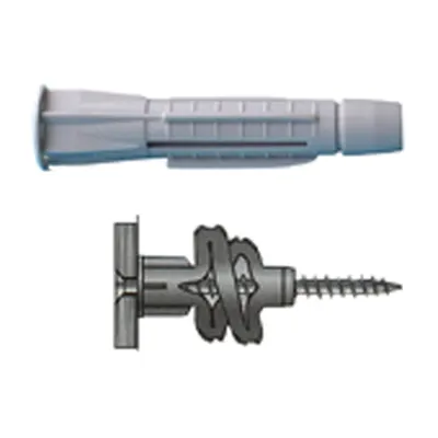 50 Universal Plugs, Gray 10 mm