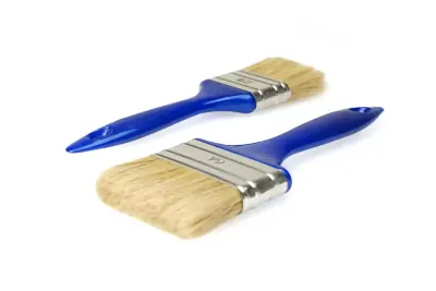 Dunne Platte Kwast 30 mm Blauw Steel