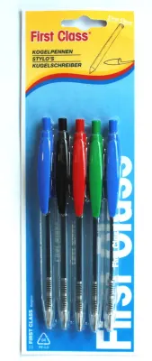 Assortiment de 5 Stylos À Bille Modèle Clic