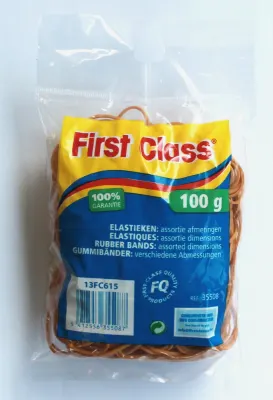 Elastieken Bruin Breed 50 g