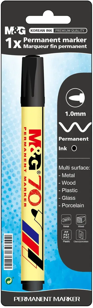 Permanent Marker Zwart Bullet Point - M&g