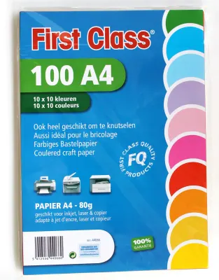 Gekleurd Papier A4 100vel Fc