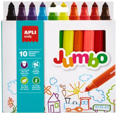 Stiften Jumbo 10st Washable Fc 6
