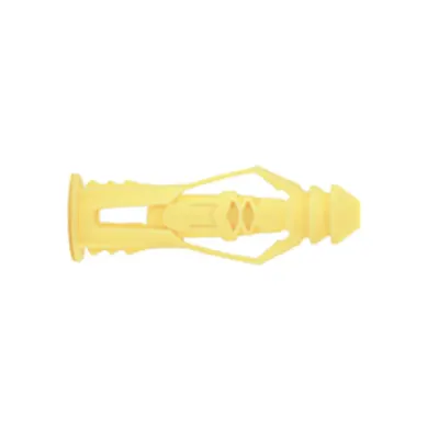 6 Universal Plugs, Yellow 6x29.5mm