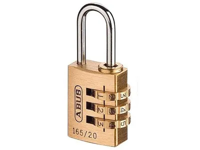 Abus Number Padlock 165 Brass 23 mm