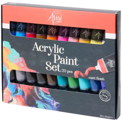 Set de Peinture Acrylique 20 × 30 ml Multicolore