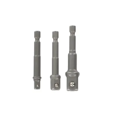 Adapterset voor Doppen 3dlg 1/4+3/8+1/2 2