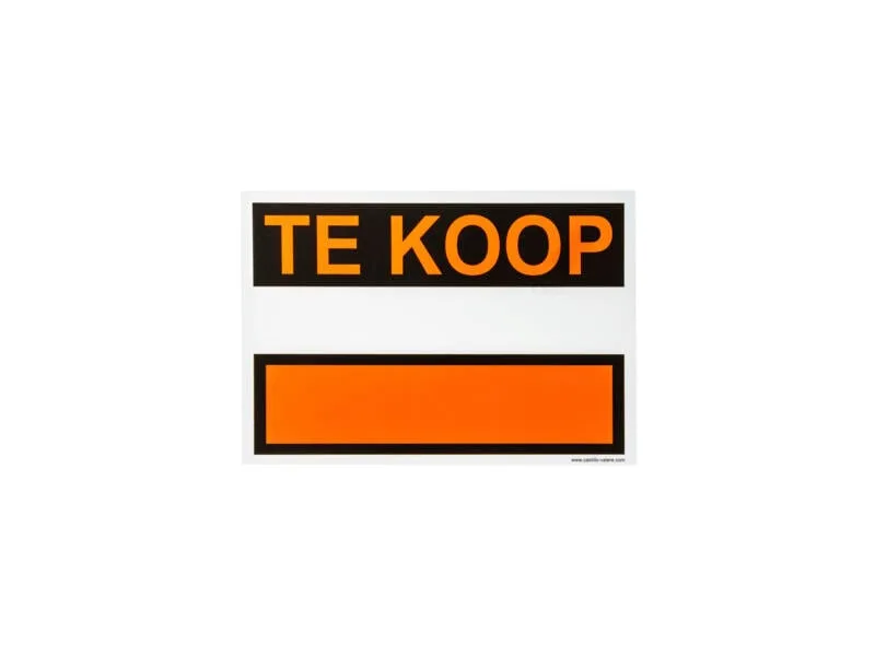 Affiche te Koop