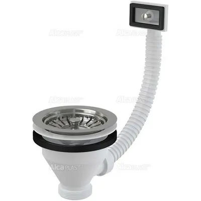 Alcaplast Crepine 6/4 met Overloop 115 mm 2