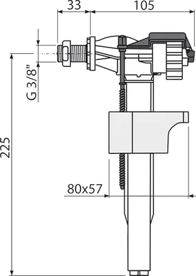 Alcaplast Float 3/8m 2