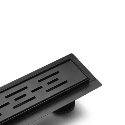 Aloni Shower Drain Stainless Steel Black 100 cm 3