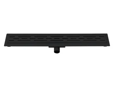 Aloni Douchegoot Rvs Zwart 80 cm