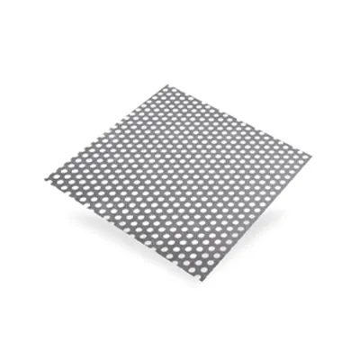 Alu Plaat Geanod. Geperf. Rond 1 mm 500x250mm