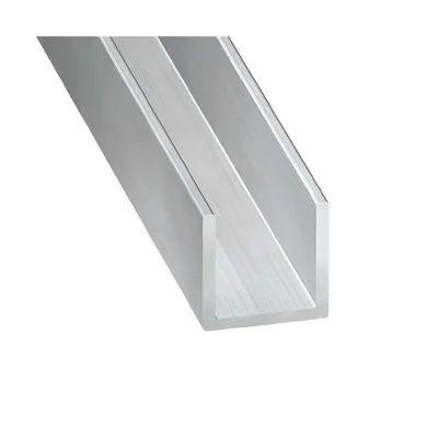 U Profiel Alu Brut 10x10x8x1mm 2 m