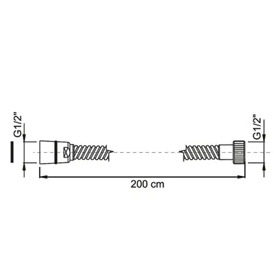 Aquaflex Douchdarm 200 cm 2