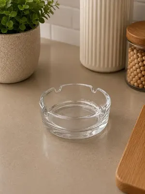 Asbak Glas 10.5 cm Laag 3