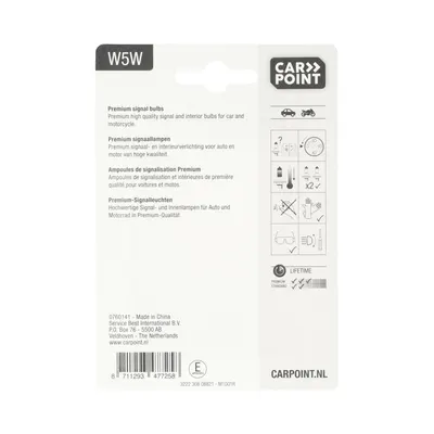 Lampes de Voiture W5w 12v 5w 2