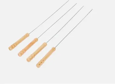 Barbeque Spies 4st Houten Handvat 1