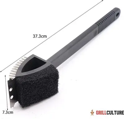 Bbq Borstel 3in1 Rvs + Grip 4