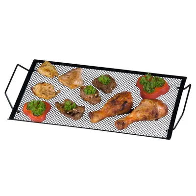 Bbq Grill Black 40x22cm