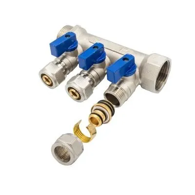 Belrad Collecteur 6 Lignes Bleu 4/4mf 5