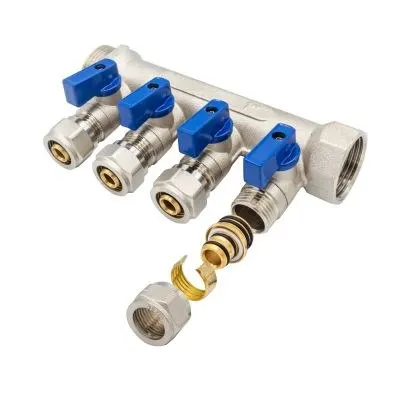 Belrad Collecteur 6 Lignes Bleu 4/4mf 6