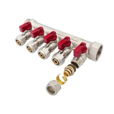 Belrad Collecteur 6 Lignes Rouge 4/4mf 7