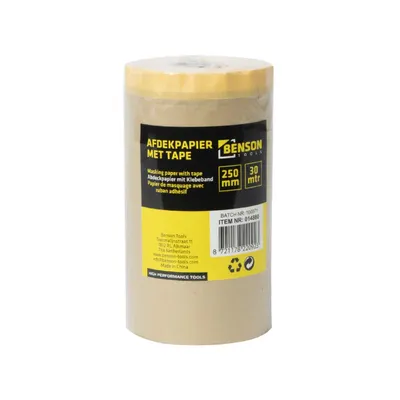 Benson Covering Paper with Tape 30mx250mm 2