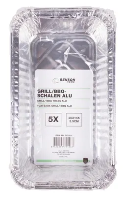 Benson Alu Gril Schaal 5dlg 2