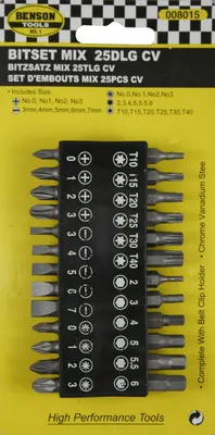 Benson Bit Set 25dlg