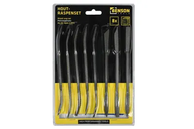 Benson Hout Raspen Set 8dlg 1