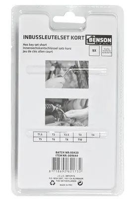 Benson Inbus Set 9dlg 3