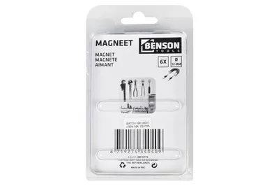 Benson Magneet 6st 12x3mm 3