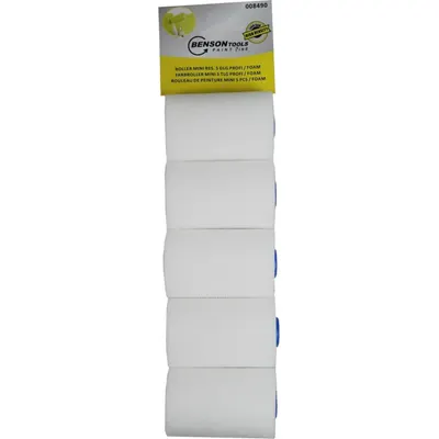 Benson Réserve Rouleau Mousse Mini 5,5 cm — 5 Pièces Droit (Profi)
